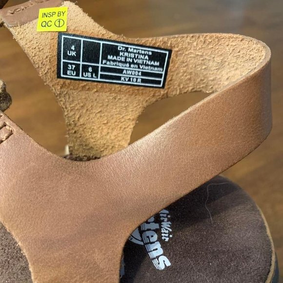 NEW Dr. Martens Kristina Lace Up Gladiator Sandals Tan Sz 6 - Picture 4 of 5